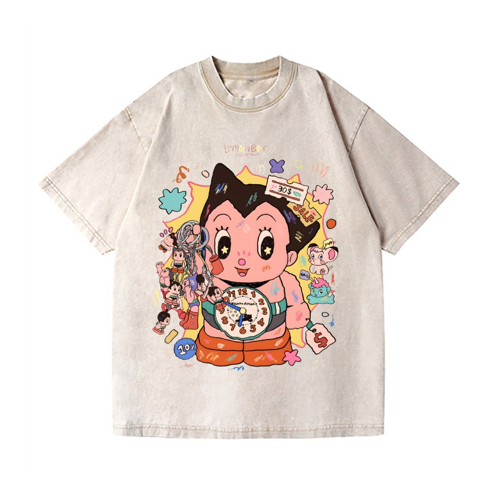 Astro Boy Vintage Wash Japanese Design T-Shirt