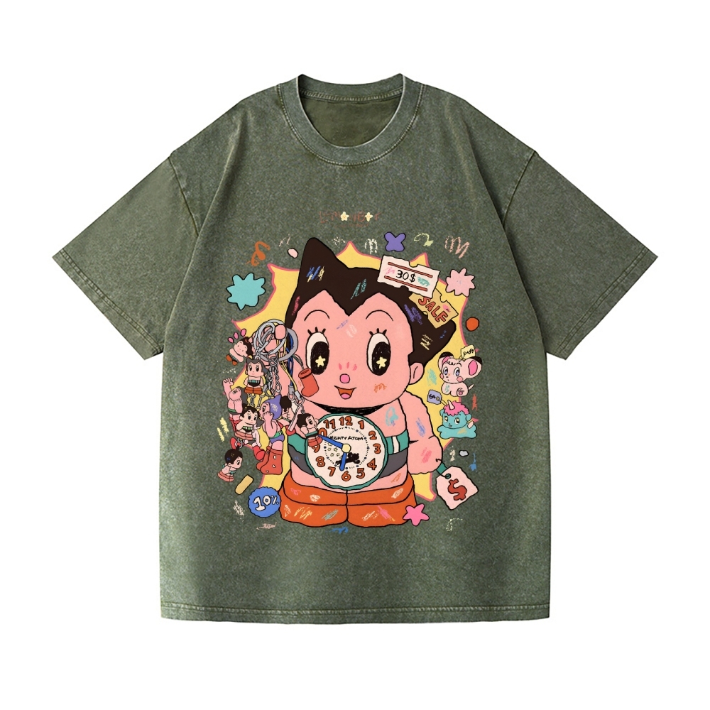 Astro Boy Vintage Wash Japanese Design T-Shirt