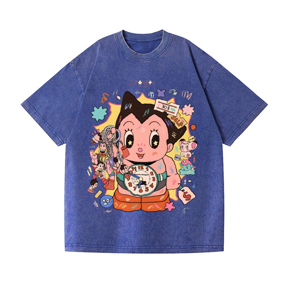 Astro Boy Vintage Wash Japanese Design T-Shirt
