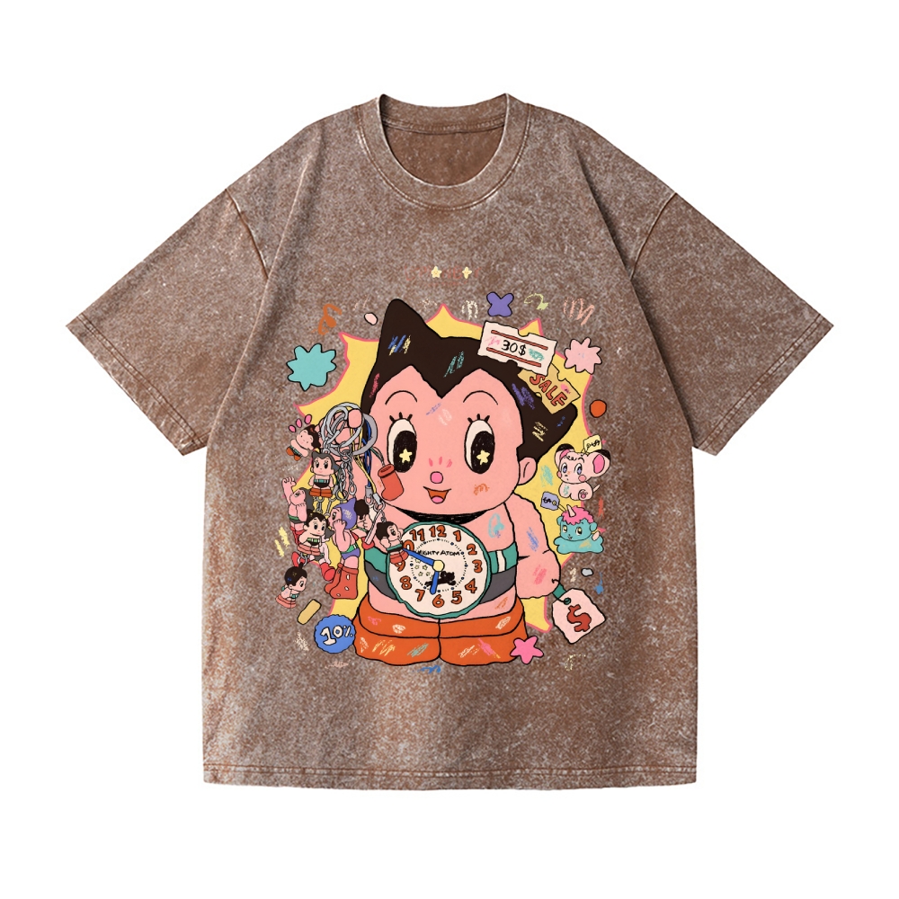 Astro Boy Vintage Wash Japanese Design T-Shirt