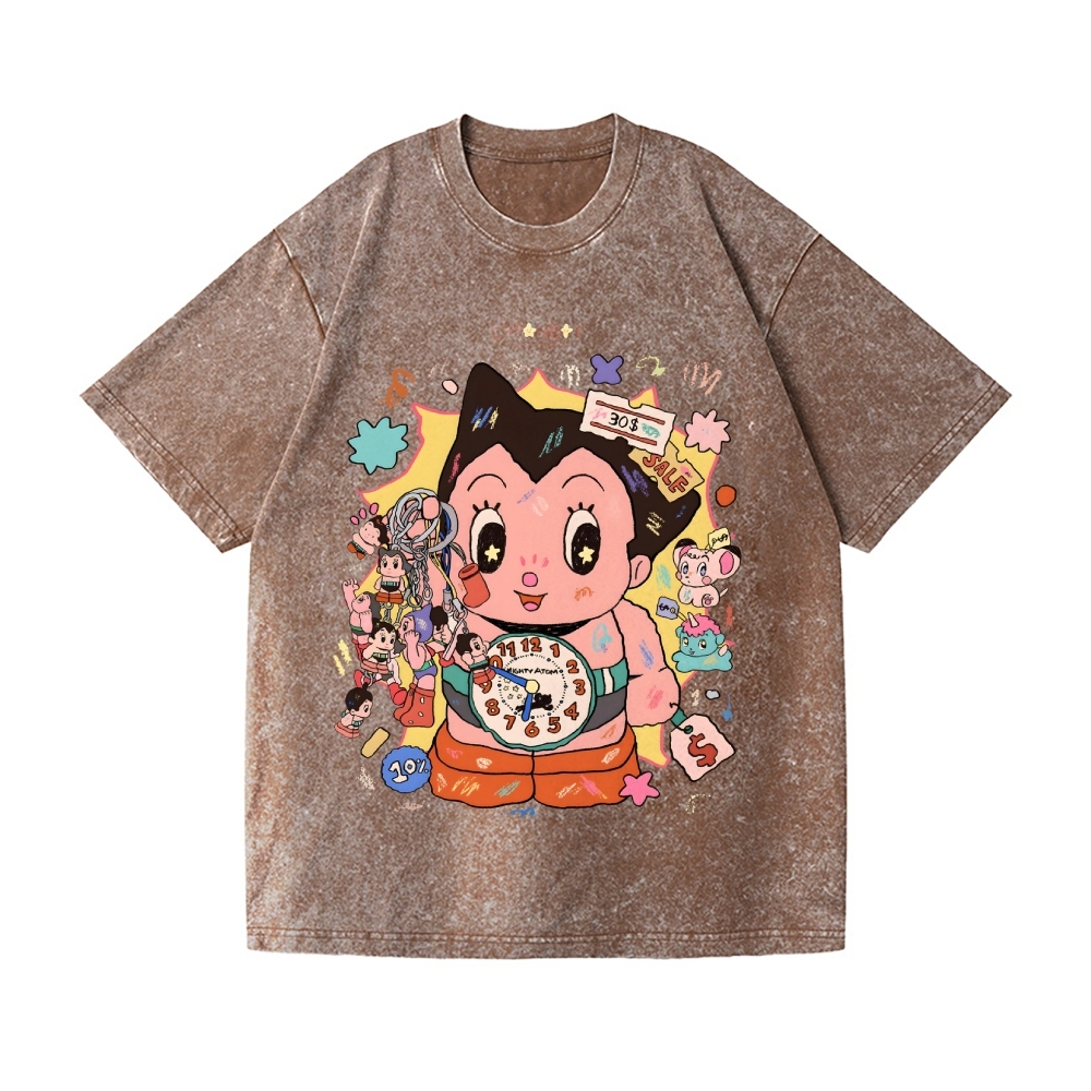 Astro Boy Vintage Wash Japanese Design T-Shirt