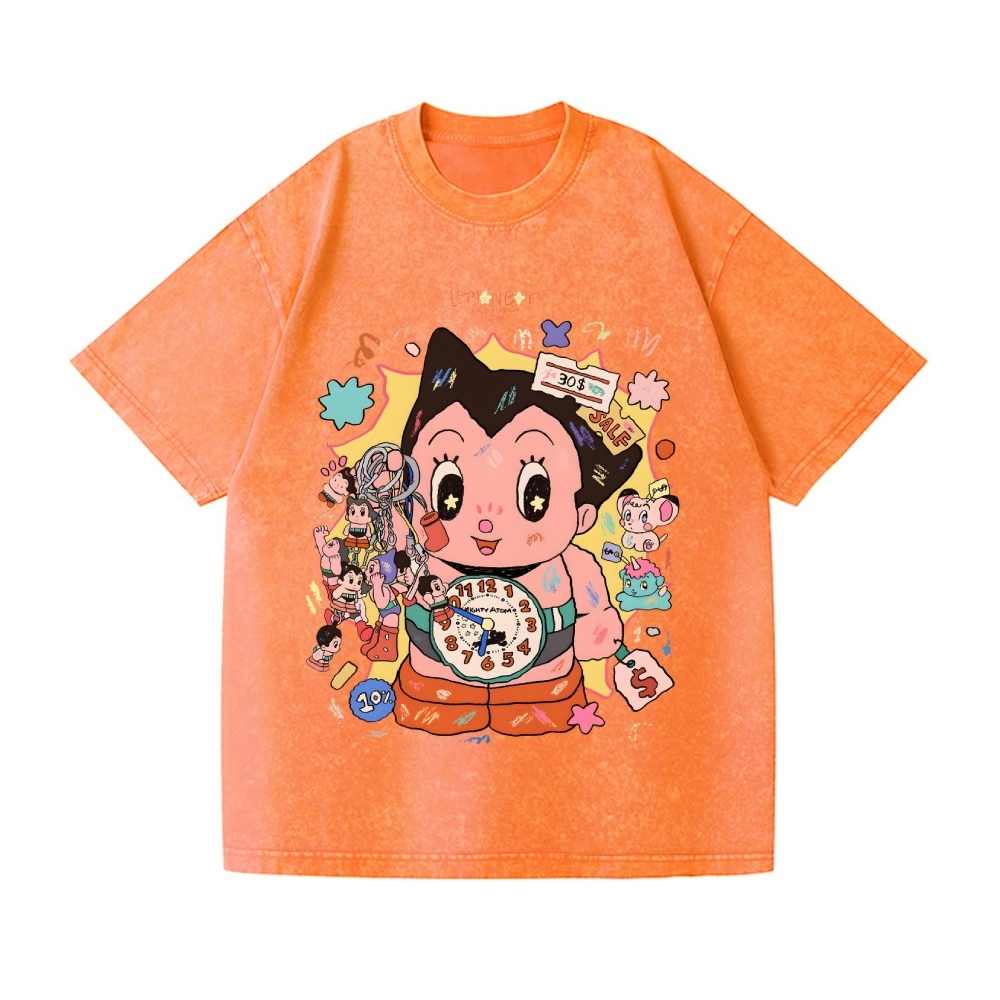 Astro Boy Vintage Wash Japanese Design T-Shirt