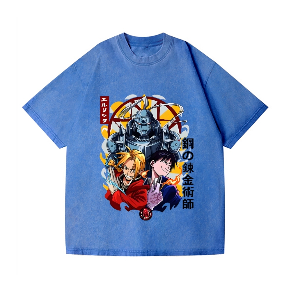 Fullmetal Alchemist Vintage Wash Japanese Design T-Shirt