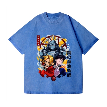 Fullmetal Alchemist Vintage Wash Japanese Design T-Shirt