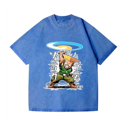 Guile Sonic Boom Vintage Wash Japanese Design T-Shirt