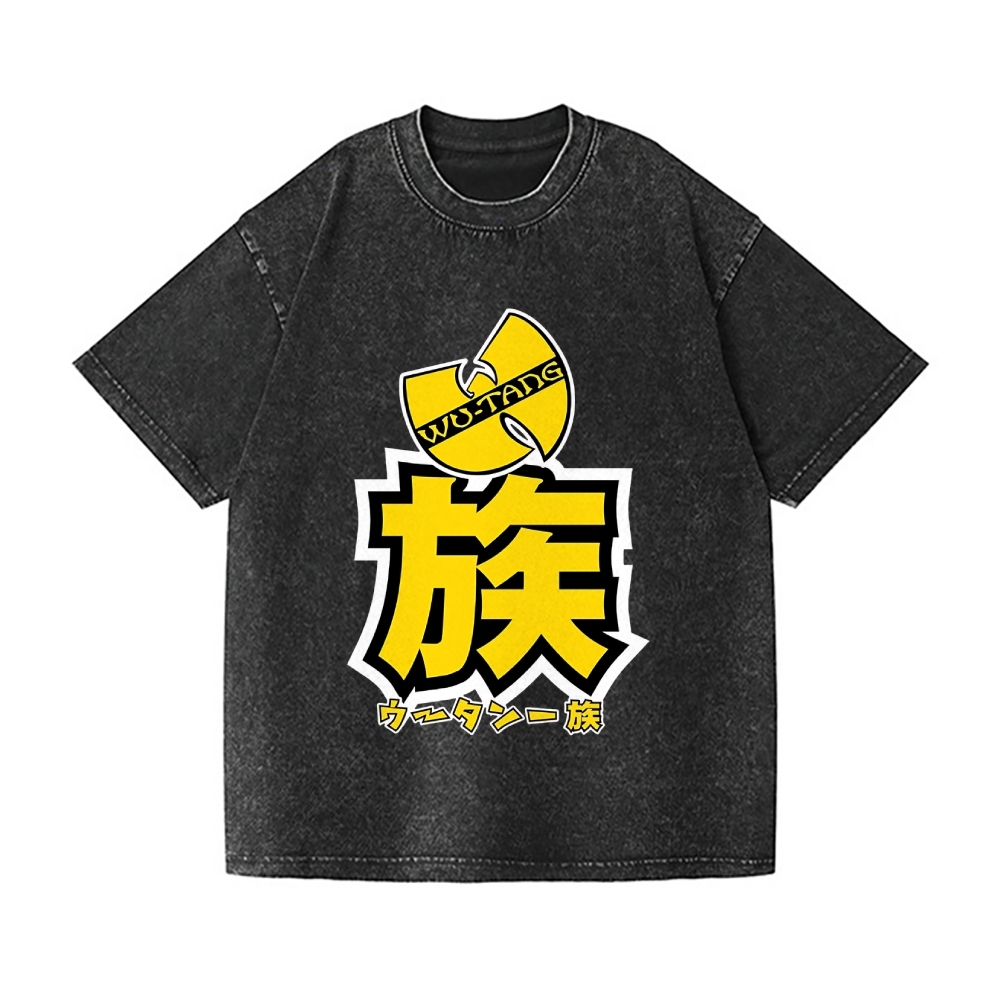 Wu Tang Clan Vintage Wash Japanese Design T-Shirt