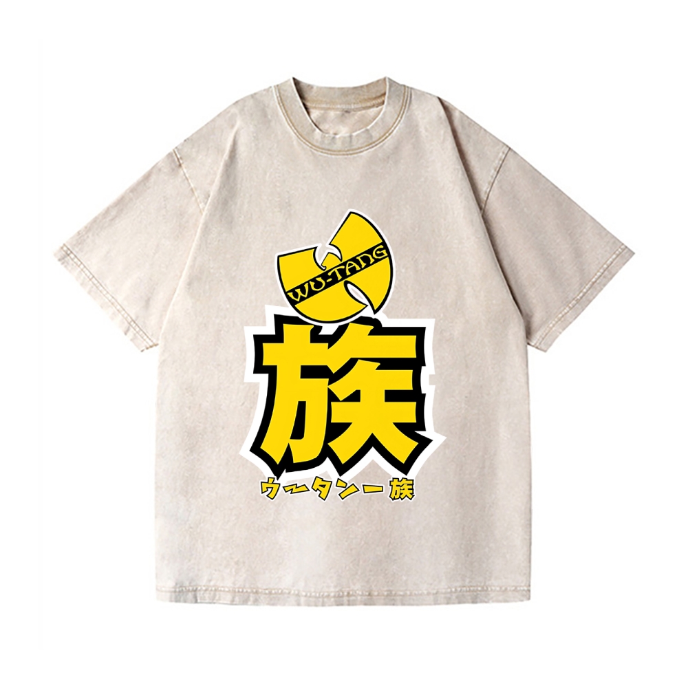 Wu Tang Clan Vintage Wash Japanese Design T-Shirt