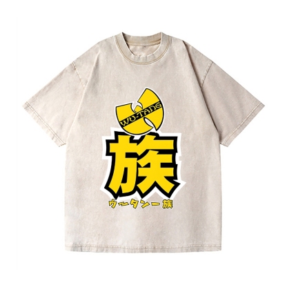 Wu Tang Clan Vintage Wash Japanese Design T-Shirt