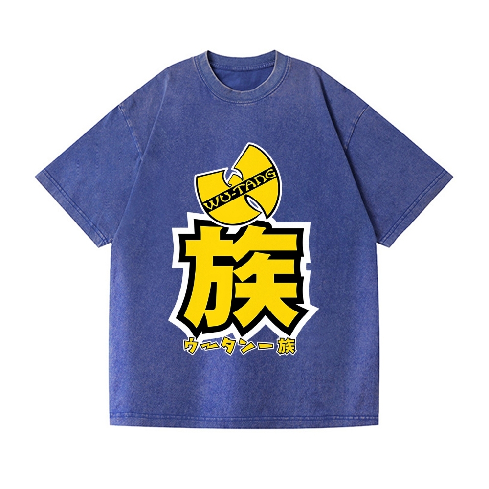 Wu Tang Clan Vintage Wash Japanese Design T-Shirt