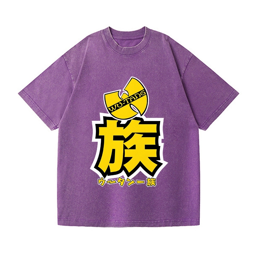 Wu Tang Clan Vintage Wash Japanese Design T-Shirt