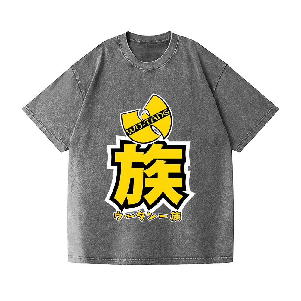 Wu Tang Clan Vintage Wash Japanese Design T-Shirt