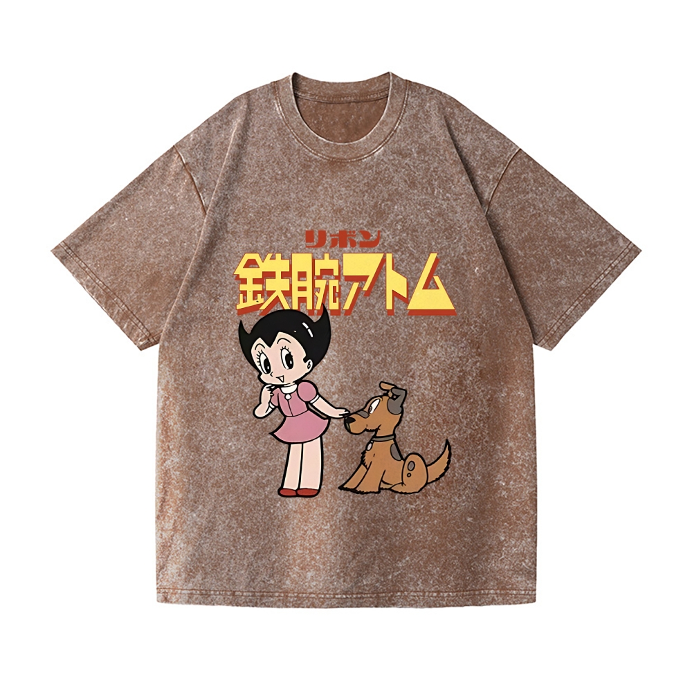 Astro Boy Vintage Wash Japanese Design T-Shirt