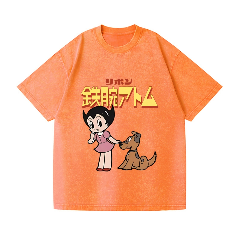 Astro Boy Vintage Wash Japanese Design T-Shirt