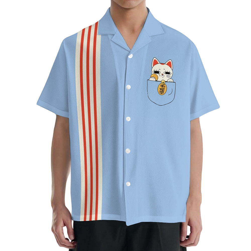 Dandadan Turbo Cat Japanese Style Camp Shirt
