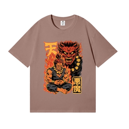 Street Fighter Demon Fight Game Master Japanese Style Classic Tee