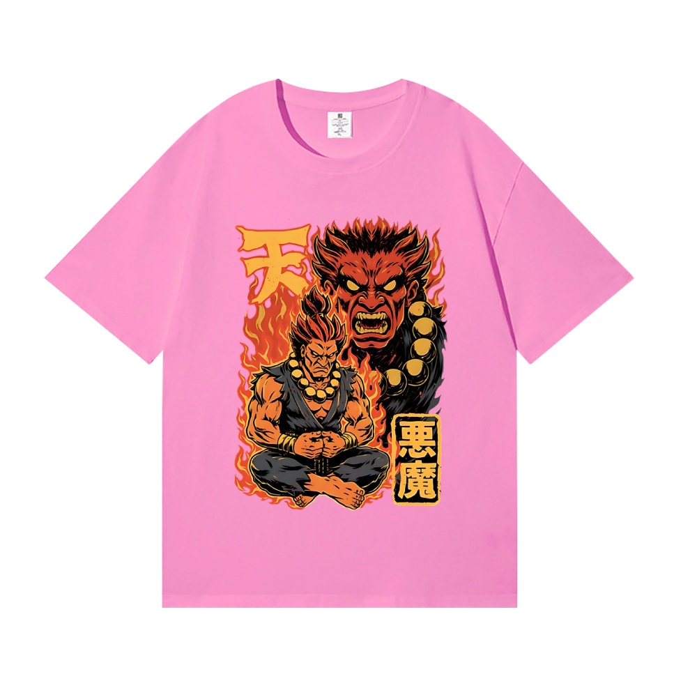 Street Fighter Demon Fight Game Master Japanese Style Classic Tee