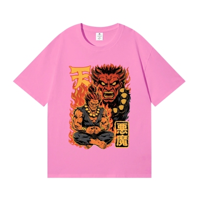 Street Fighter Demon Fight Game Master Japanese Style Classic Tee