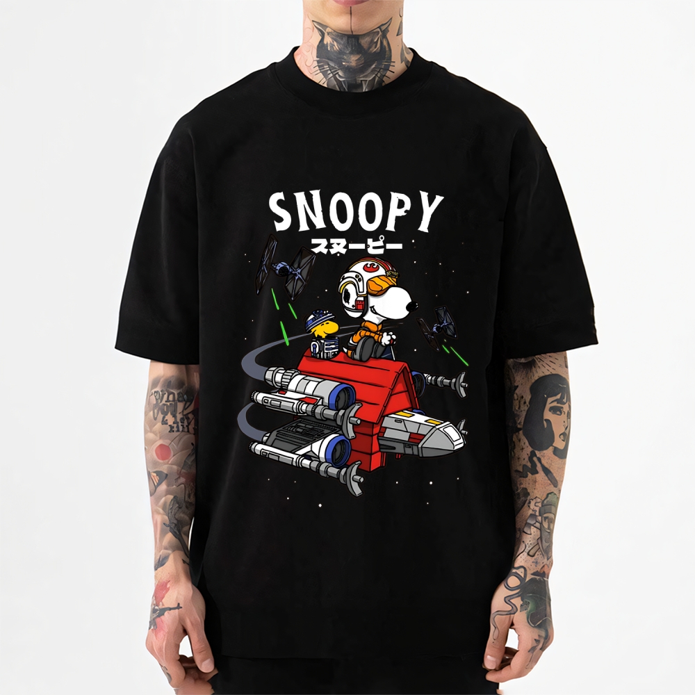 Peanuts Space Dog Japanese Style Classic Tee