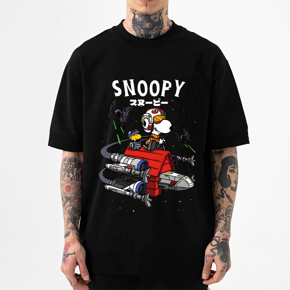 Peanuts Space Dog Japanese Style Classic Tee