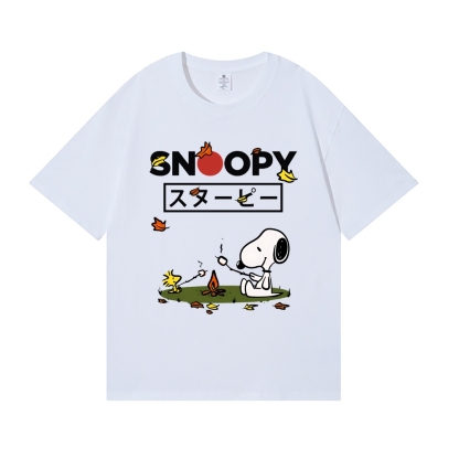 Fall Dog Peanuts Japanese Style Classic Tee
