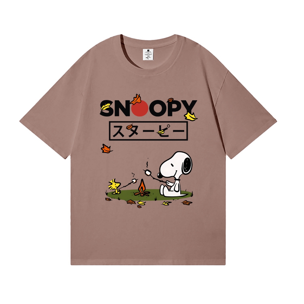Fall Dog Peanuts Japanese Style Classic Tee