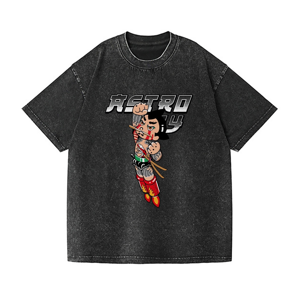Astro Boy Vintage Wash Japanese Design T-Shirt