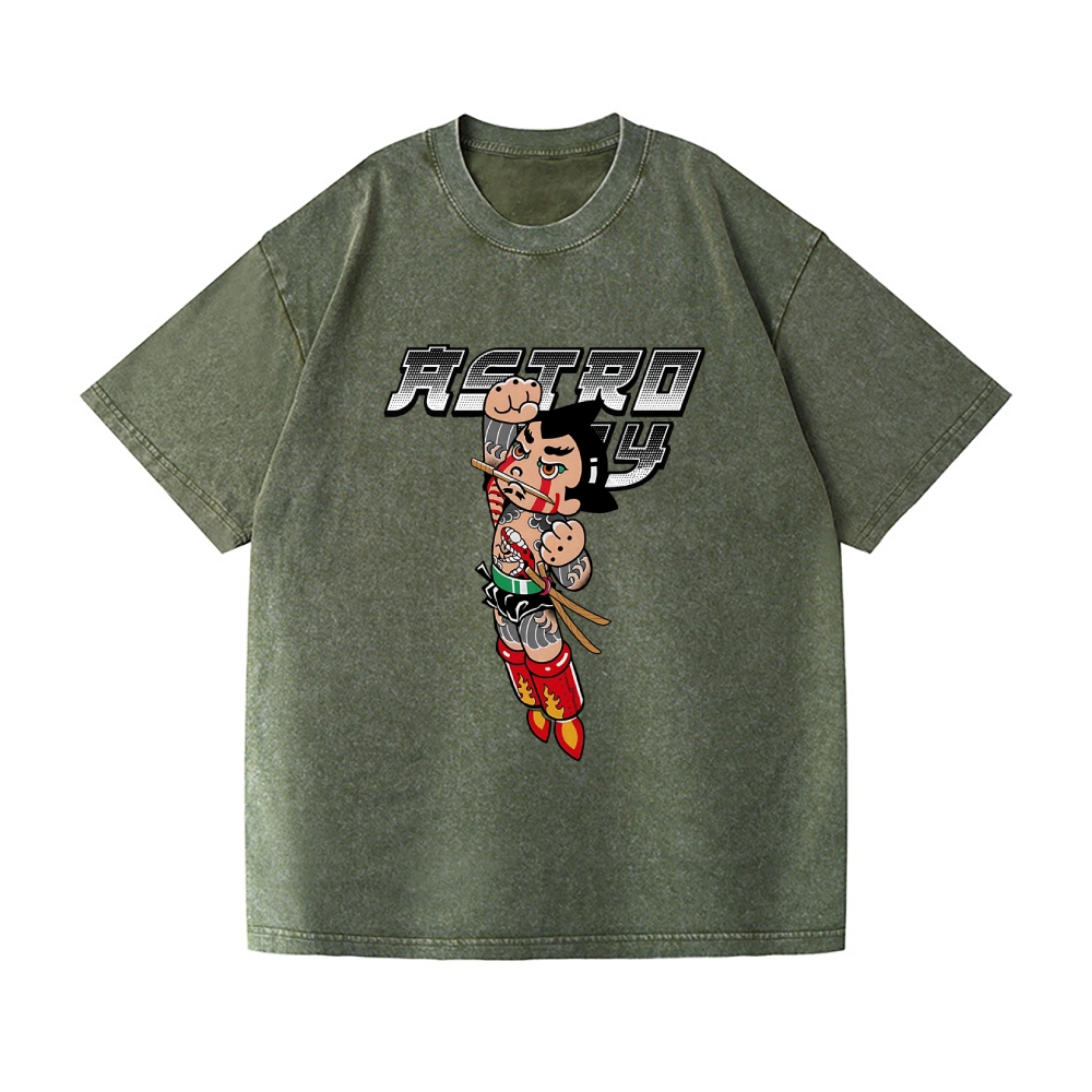 Astro Boy Vintage Wash Japanese Design T-Shirt