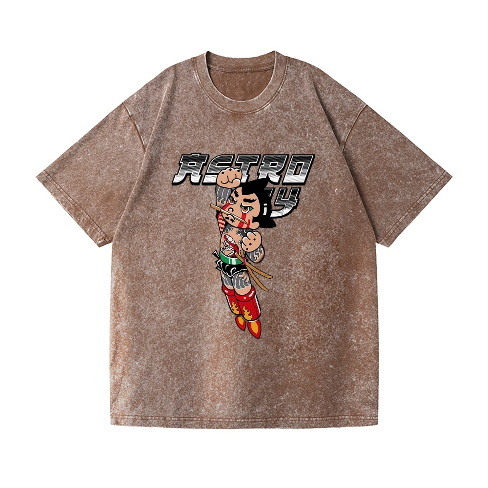 Astro Boy Vintage Wash Japanese Design T-Shirt