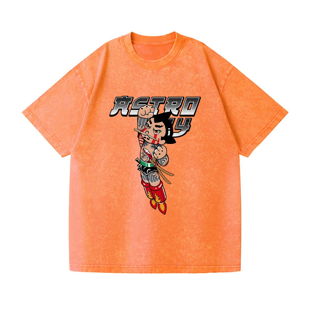 Astro Boy Vintage Wash Japanese Design T-Shirt