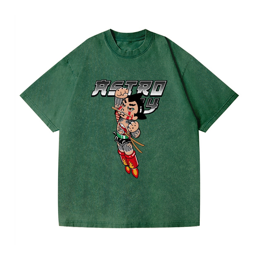 Astro Boy Vintage Wash Japanese Design T-Shirt