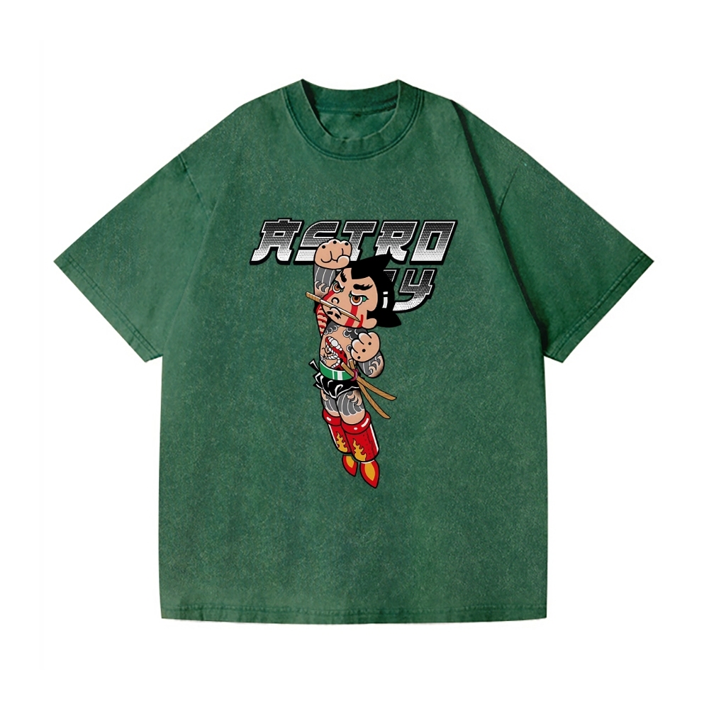 Astro Boy Vintage Wash Japanese Design T-Shirt