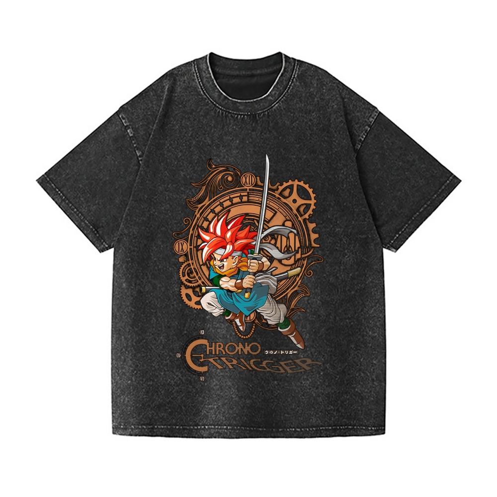 Chrono Trigger Vintage Wash Japanese Design T-Shirt