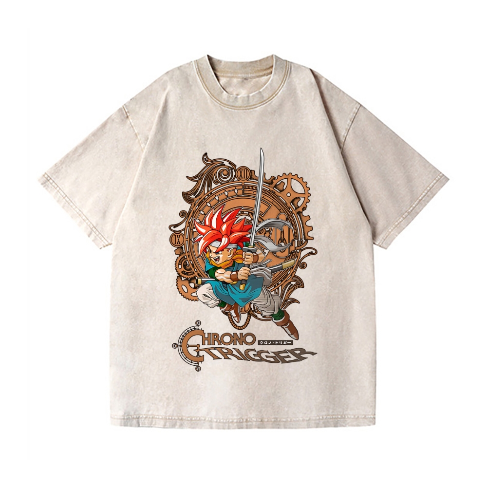 Chrono Trigger Vintage Wash Japanese Design T-Shirt