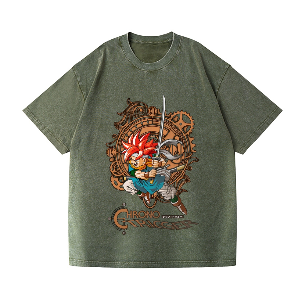 Chrono Trigger Vintage Wash Japanese Design T-Shirt