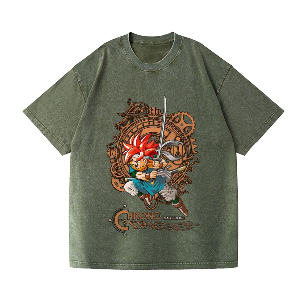 Chrono Trigger Vintage Wash Japanese Design T-Shirt