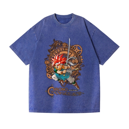 Chrono Trigger Vintage Wash Japanese Design T-Shirt