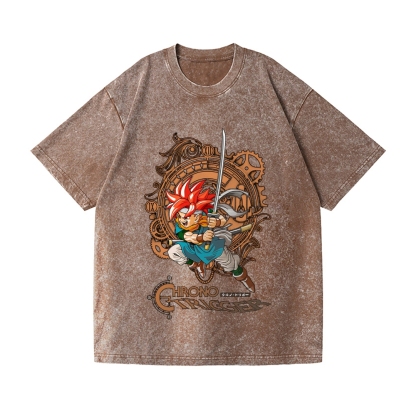 Chrono Trigger Vintage Wash Japanese Design T-Shirt