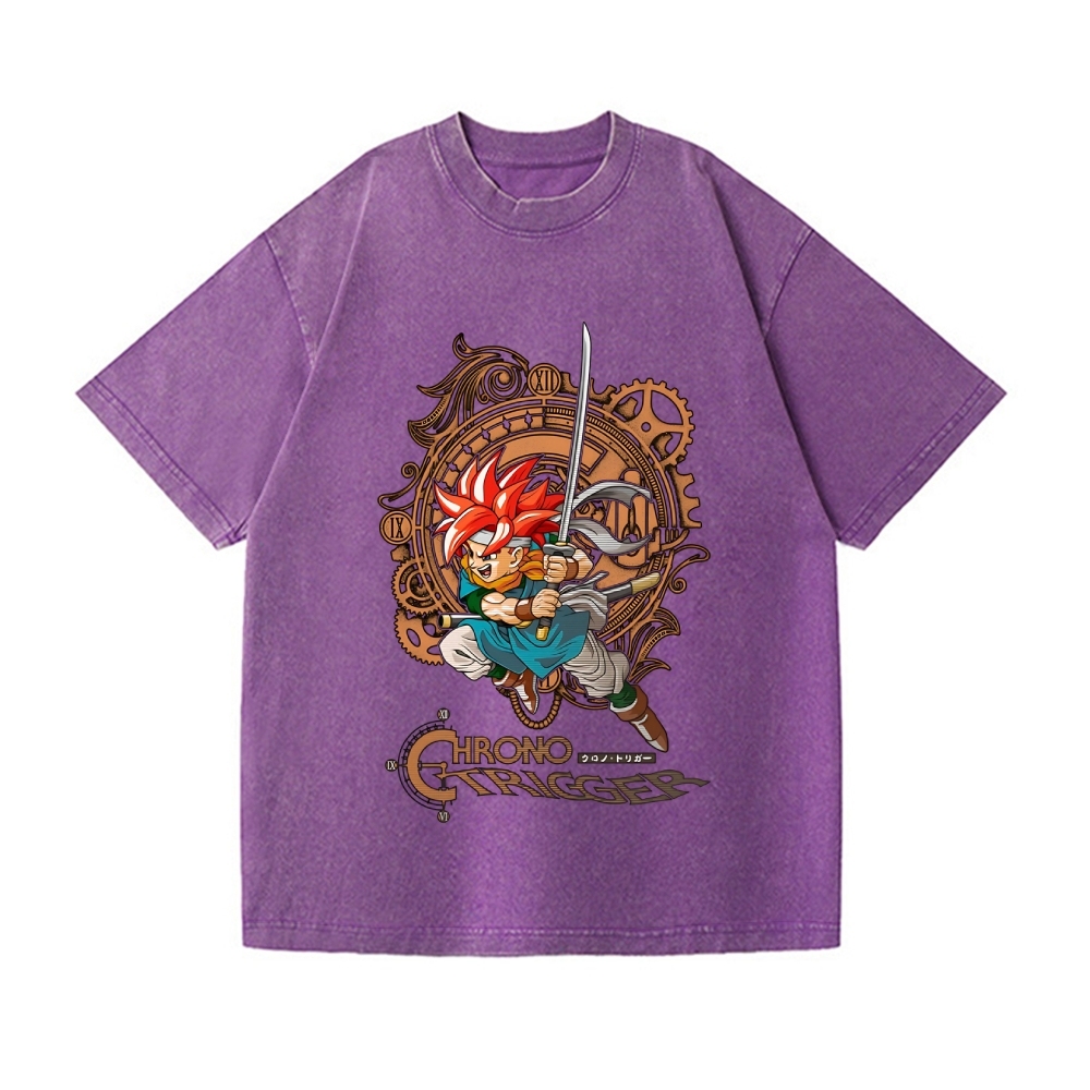Chrono Trigger Vintage Wash Japanese Design T-Shirt