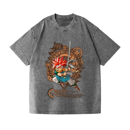 Chrono Trigger Vintage Wash Japanese Design T-Shirt