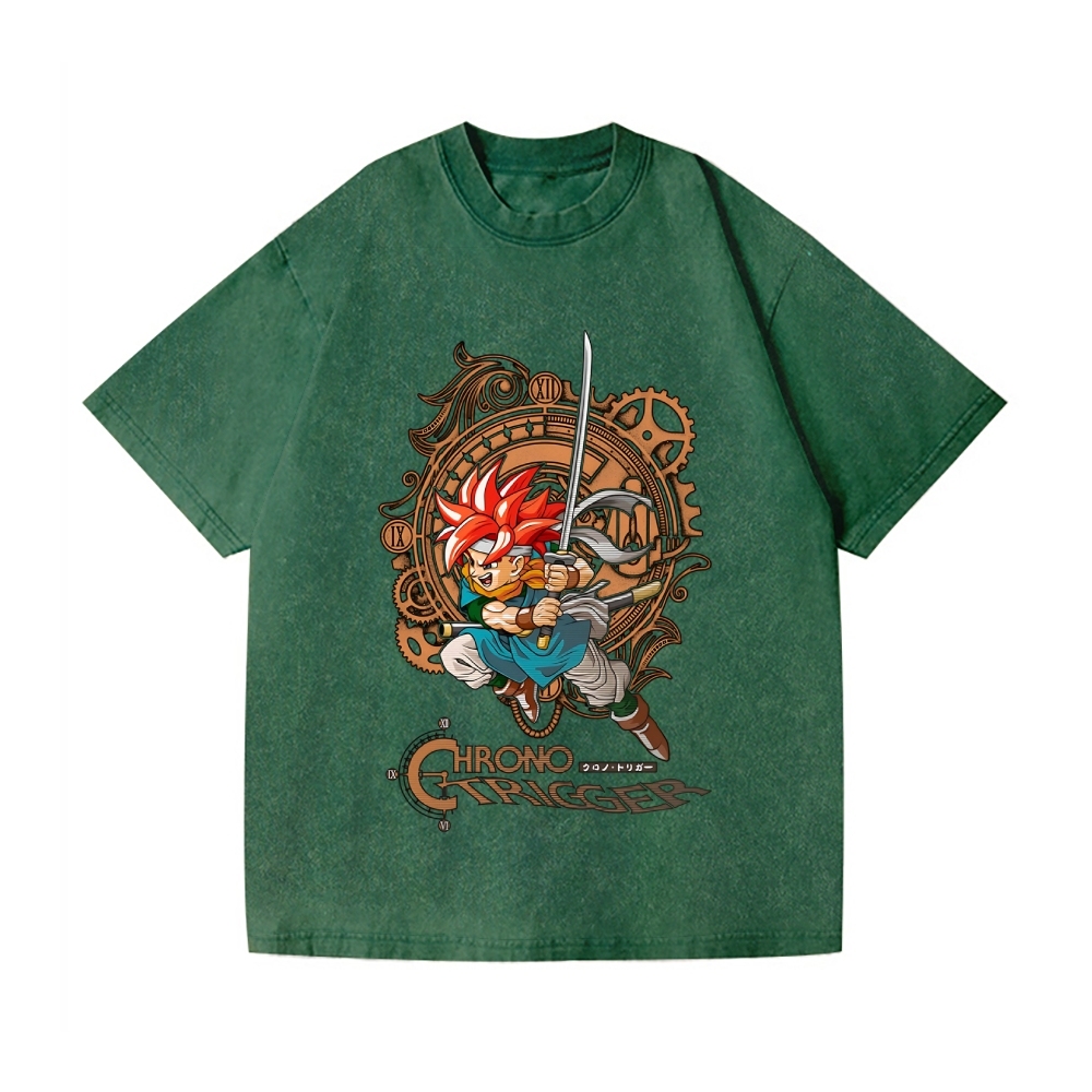 Chrono Trigger Vintage Wash Japanese Design T-Shirt