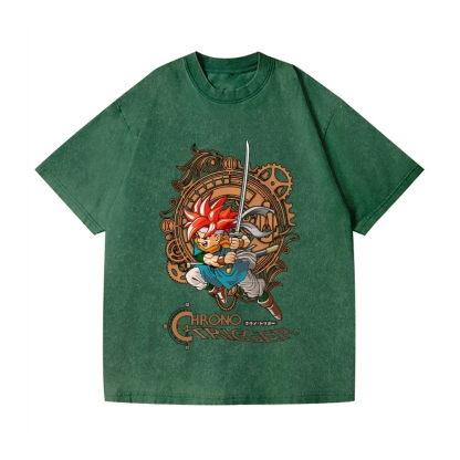 Chrono Trigger Vintage Wash Japanese Design T-Shirt