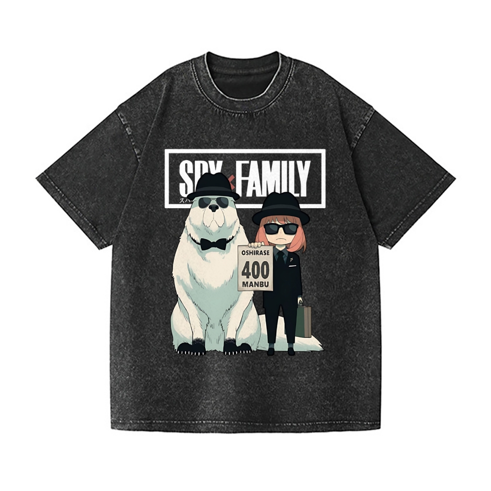 Spy Family Vintage Wash Japanese Design T-Shirt