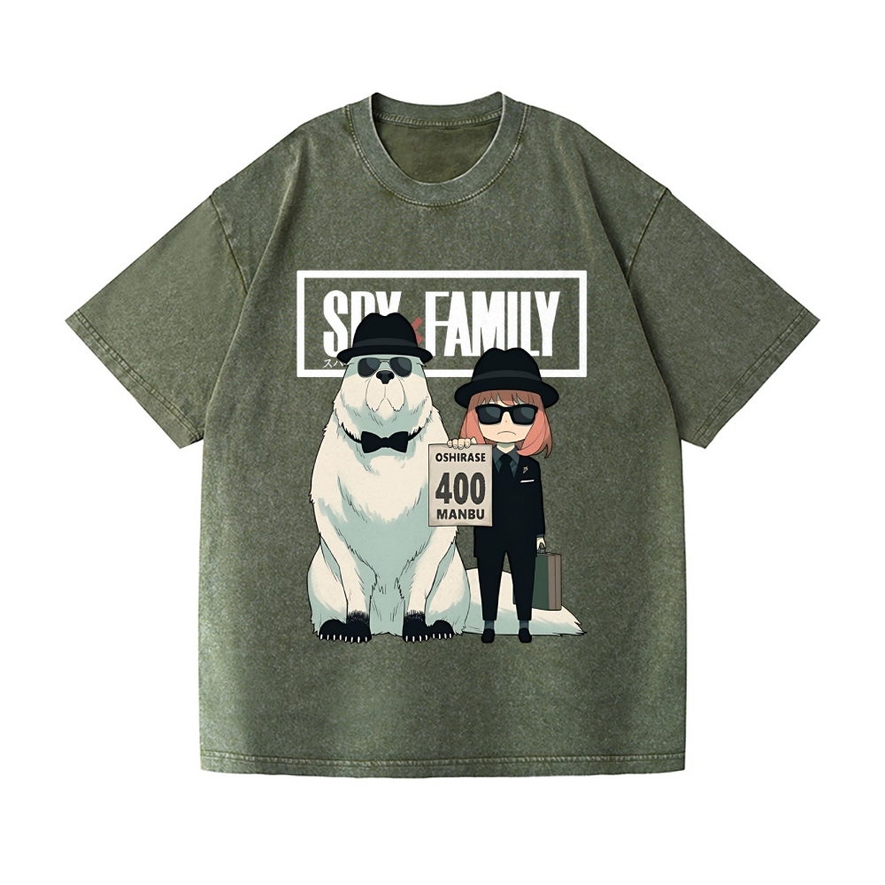 Spy Family Vintage Wash Japanese Design T-Shirt