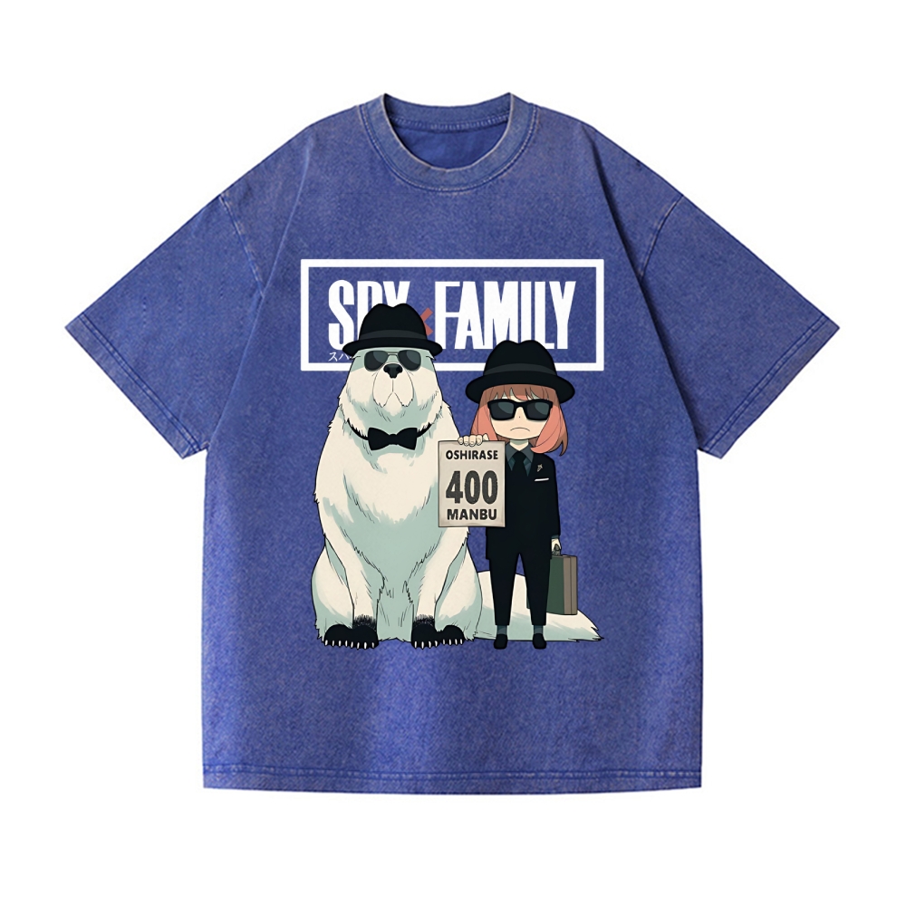 Spy Family Vintage Wash Japanese Design T-Shirt