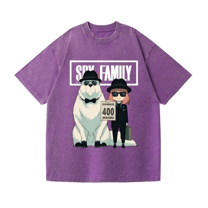 Spy Family Vintage Wash Japanese Design T-Shirt
