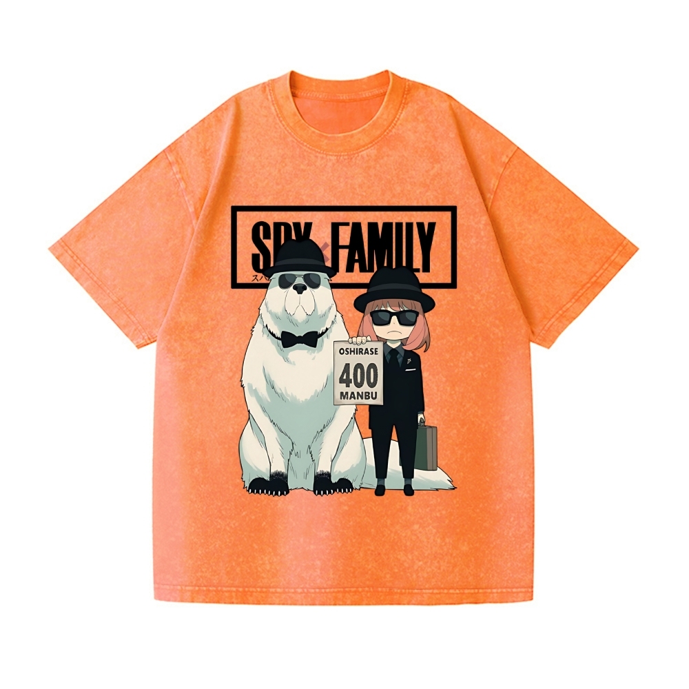 Spy Family Vintage Wash Japanese Design T-Shirt