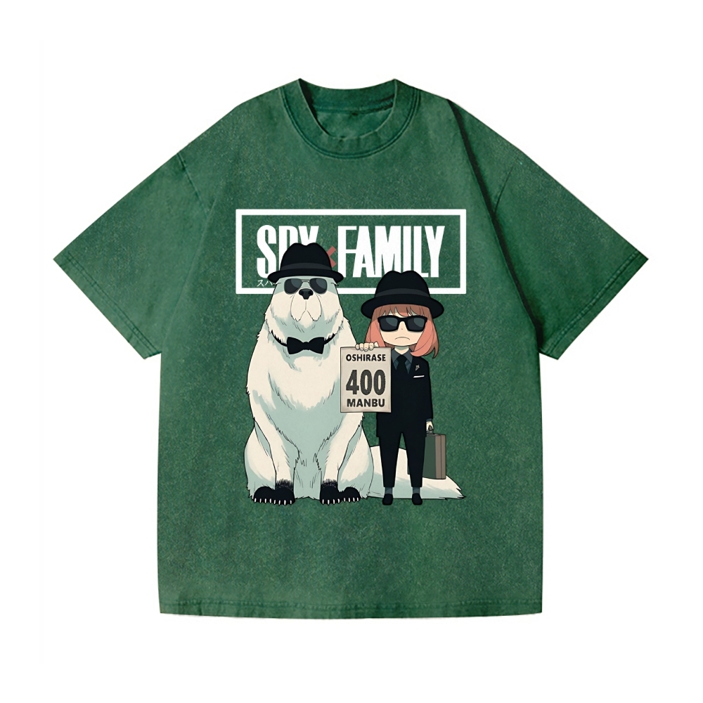 Spy Family Vintage Wash Japanese Design T-Shirt