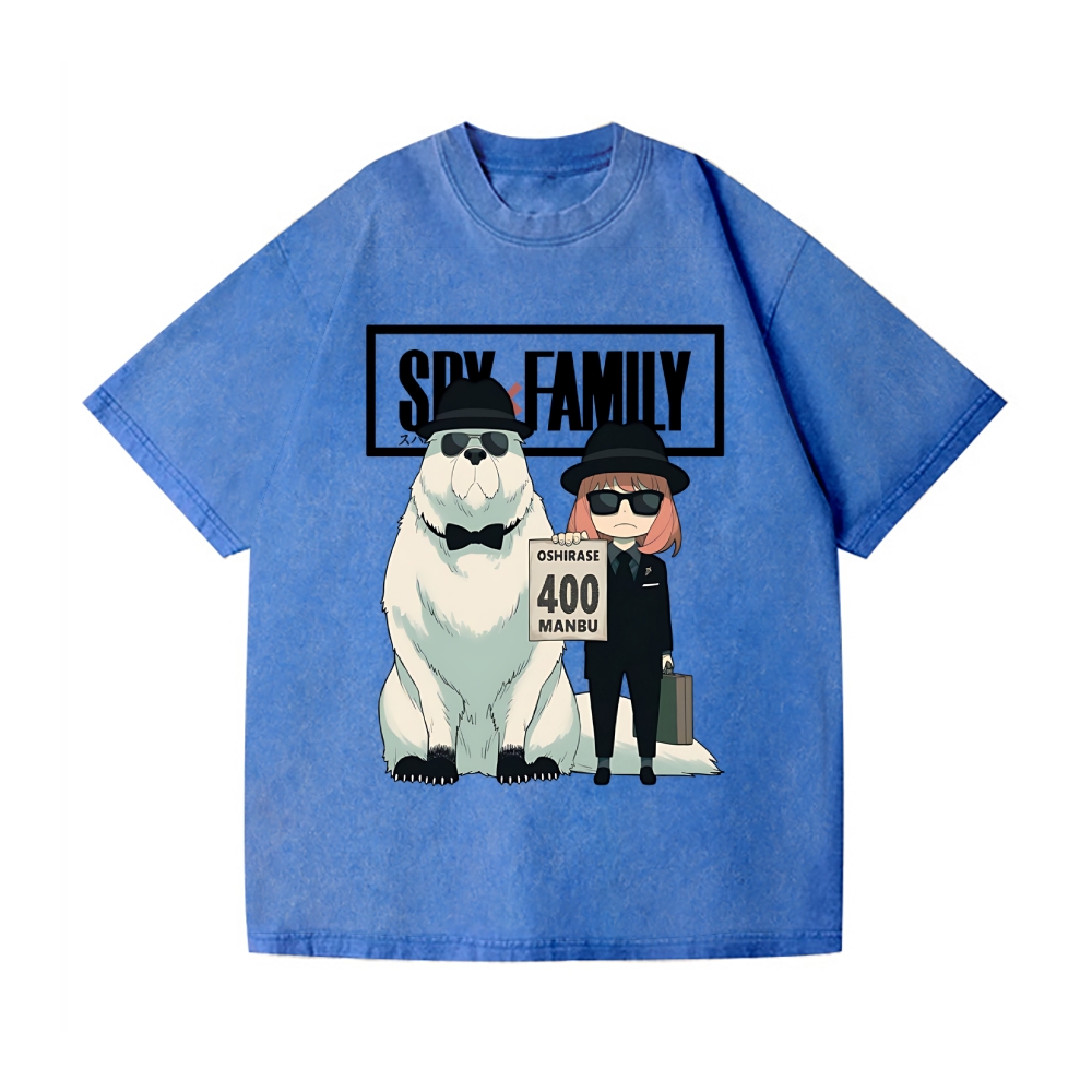 Spy Family Vintage Wash Japanese Design T-Shirt