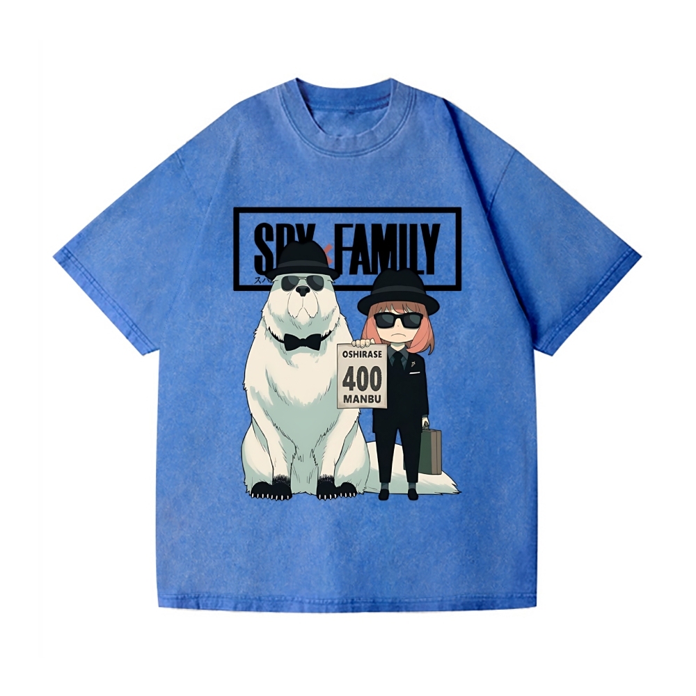 Spy Family Vintage Wash Japanese Design T-Shirt