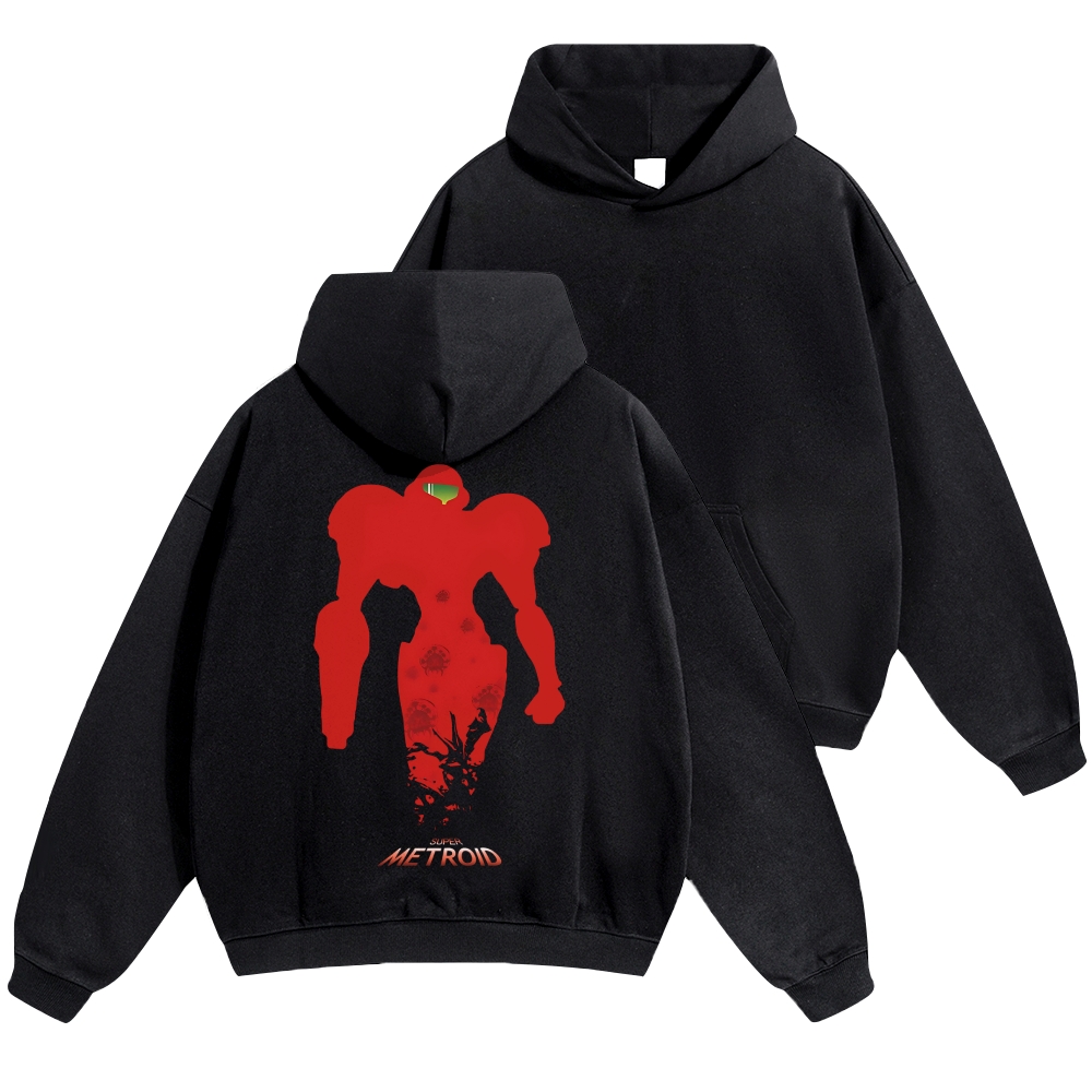 Metroid Vintage Cotton Hoodie